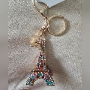 Eiffel Tower Bag charm/Keychain New